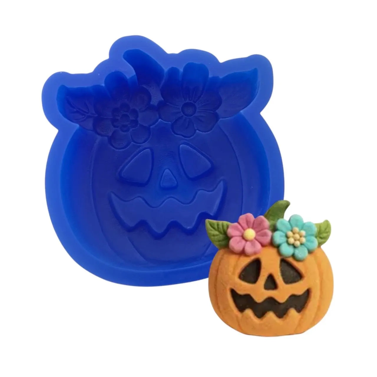 Pumpkin with flowers Mold